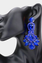 Load image into Gallery viewer, Pavé Sapphire Drop Earrings
