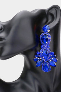 Pavé Sapphire Drop Earrings