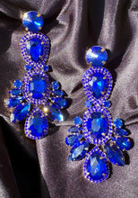 Load image into Gallery viewer, Pavé Sapphire Drop Earrings
