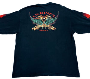 Vintage 90s Harley-Davidson Flames Long Sleeve T-Shirt