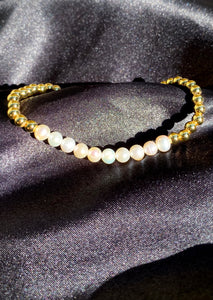 14k Pearl Bead Bracelet