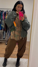 Load image into Gallery viewer, Vintage Bomber Jacket in Olive