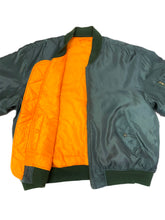 Load image into Gallery viewer, Vintage Bomber Jacket in Olive