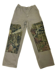 Vintage Reworked Carhartt Pants - Olive Green