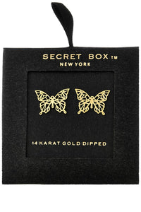 Butterfly Studs in Gold