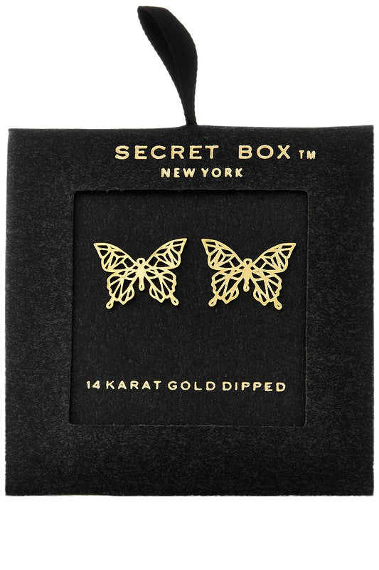Butterfly Studs in Gold