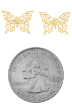 Load image into Gallery viewer, Butterfly Studs in Gold
