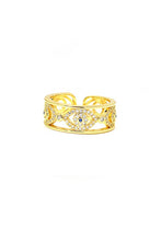 Load image into Gallery viewer, 18k Evil Eye Ring

