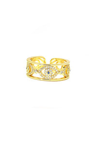18k Evil Eye Ring