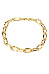 18k Chain Link Bracelet in Gold