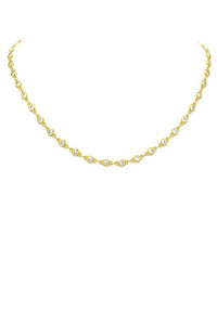 Svetlana Tennis Necklace in Gold