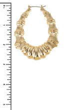 Load image into Gallery viewer, Oval Flare Bamboos in Gold
