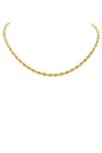 Load image into Gallery viewer, 18k Rope Chain Necklace
