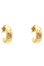 Load image into Gallery viewer, Chunky Micro Gold Hoops
