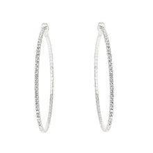 Load image into Gallery viewer, XL Dainty Diamond Hoops
