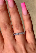 Load image into Gallery viewer, Dainty Round Eternity Ring in Silver
