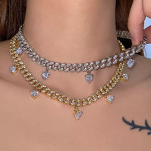 Load image into Gallery viewer, Heart You Cuban Link Chain Necklace
