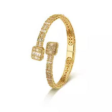 Load image into Gallery viewer, Luxe Baguette Cuff Bangle
