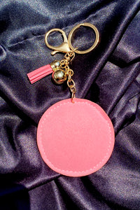 Icy Pink Evil Eye Keychain