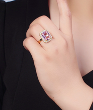 Load image into Gallery viewer, Pink Baguette Princess Ring
