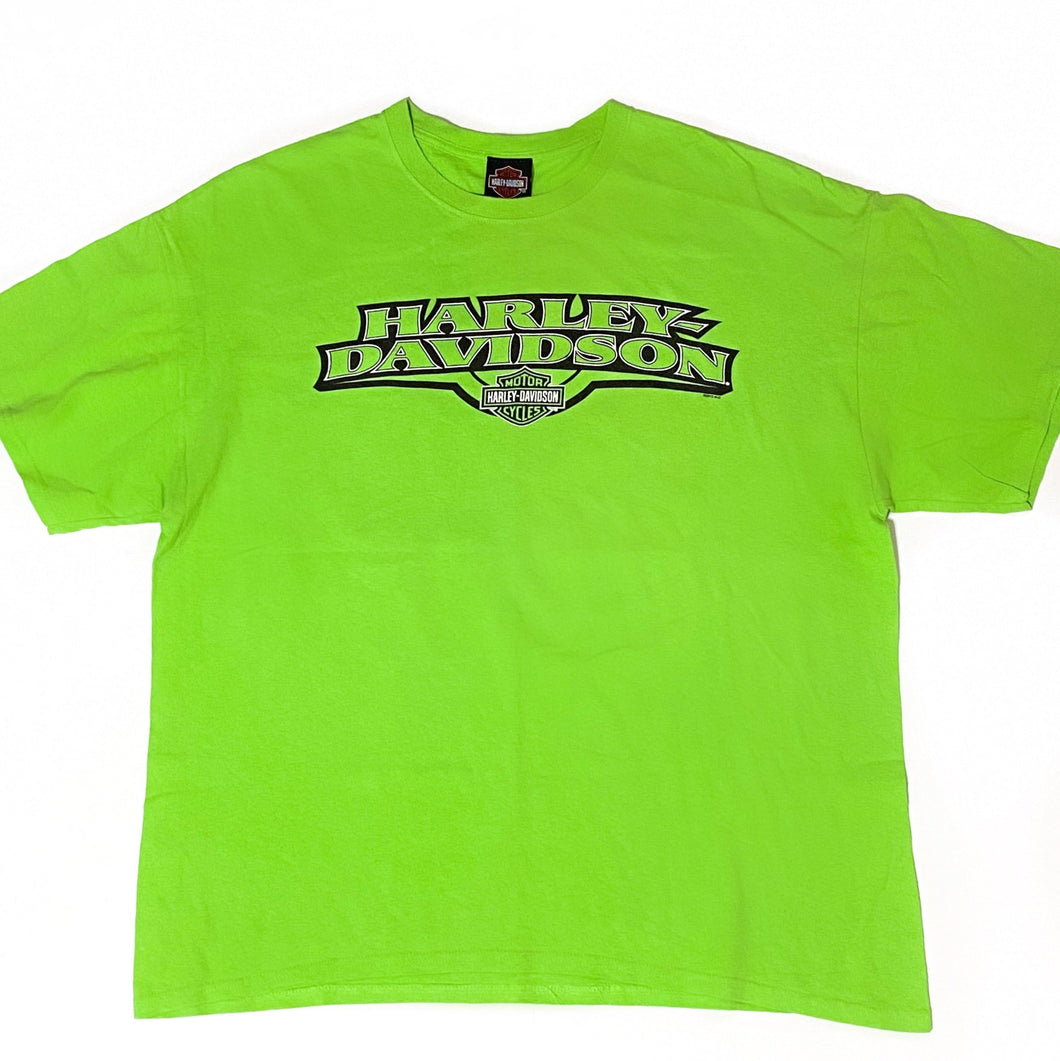 Vintage Harley Davidson of Ocean County T-Shirt - Lime Green