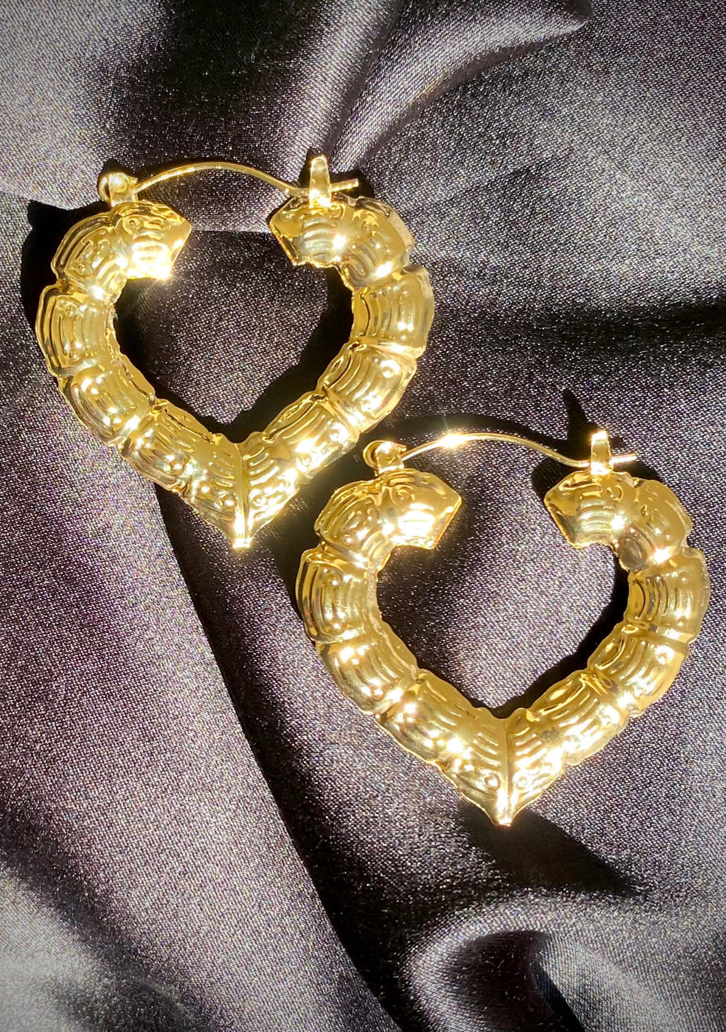 Mini Heart Bamboos in Gold