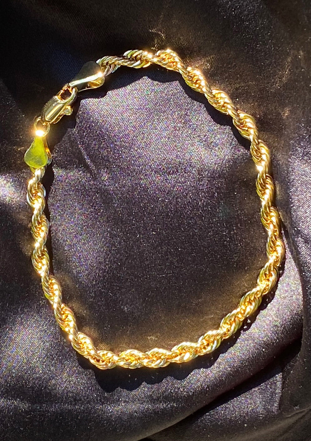 18k Rope Chain Bracelet
