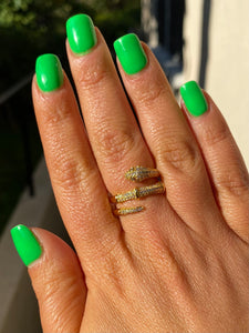 18k Snake Ring