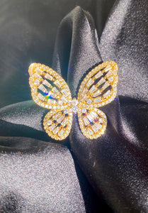 Butterfly Baby Diamond Ring in Gold