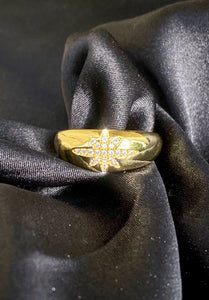 18k Starburst Ring