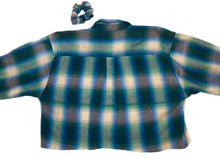 Load image into Gallery viewer, Vintage 90s Cropped Flannel With Matching Scrunchie

