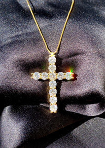 Icy Cross Necklace