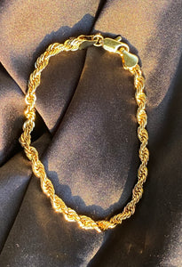 18k Rope Chain Bracelet