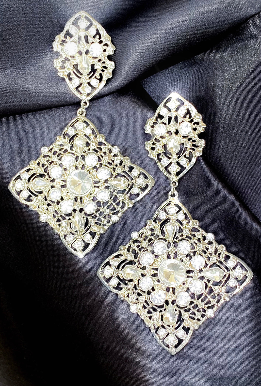 Éclat Silver Filigree Earrings