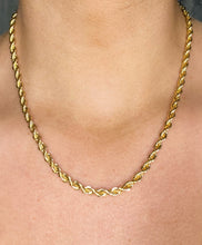 Load image into Gallery viewer, 18k Rope Chain Necklace
