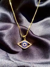 Load image into Gallery viewer, 14k Evil Eye Necklace in Gold
