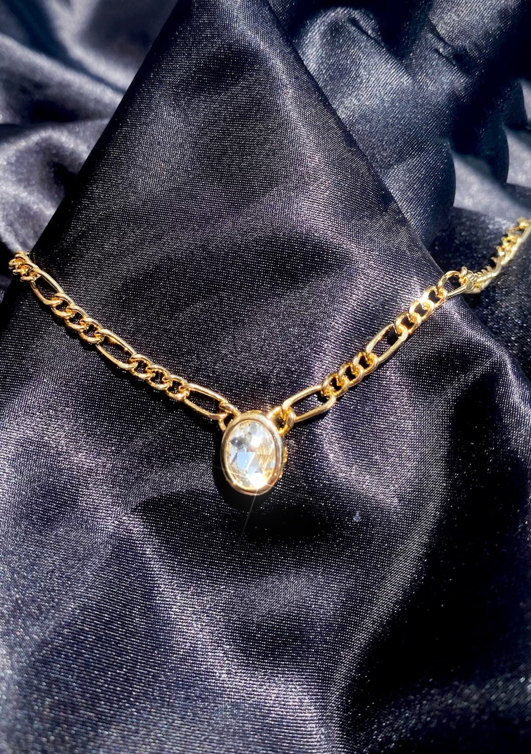 Figaro Diamond Solitaire Necklace