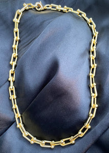 14k Hardware Chain Link Necklace