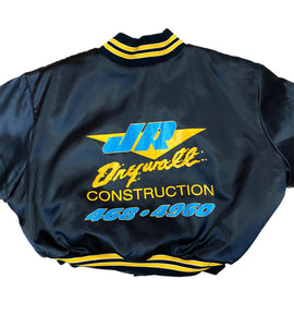 Vintage JR Construction Cropped Bomber Jacket