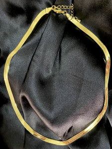 Thick Herringbone Chain Necklace