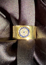 Load image into Gallery viewer, Evil Eye Protection Ring in Gold
