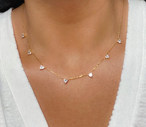 L'amour Heart Station Necklace