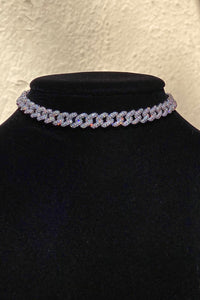 Pavé Chain Link Choker Necklace