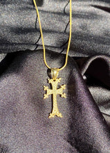 Load image into Gallery viewer, Armenian Cross Necklace in Gold
