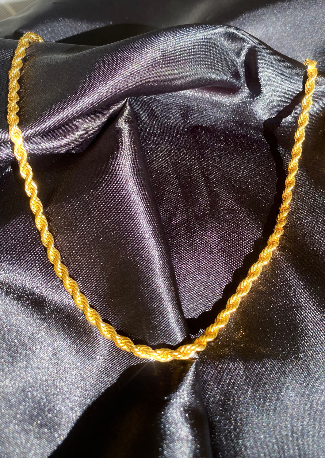 18k Rope Chain Necklace