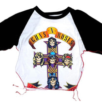 Load image into Gallery viewer, Reworked Vintage Guns N&#39; Roses Raglan T-Shirt
