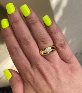 18k Starburst Ring