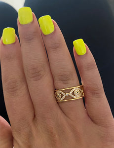 18k Evil Eye Ring