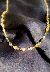 Svetlana Tennis Necklace in Gold