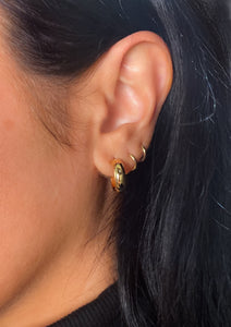 Chunky Micro Gold Hoops
